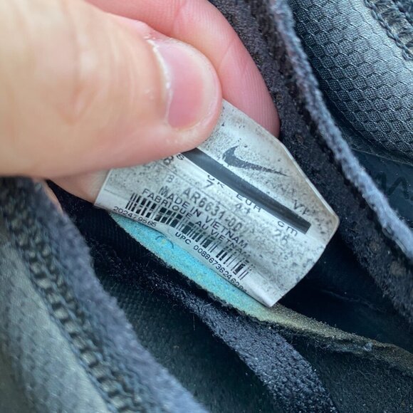 2019 Nike Air VaporMax Ghost Black Size 8 - Picture 9 of 10